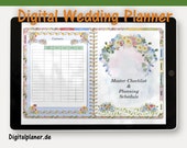 Digital Wedding Planner Hochzeitplaner Goodnotes & Notability Wedding Planner PDF Hyperlinked Tabs
