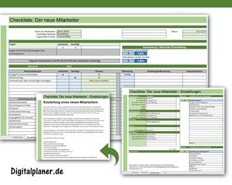 Liste de contrôle pour l'embauche de nouveaux employés Modèles Excel PDF