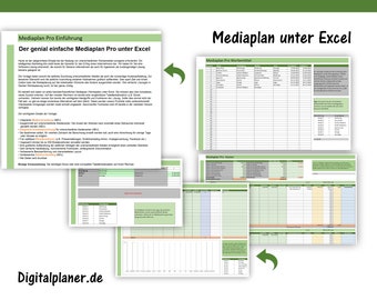 Mediaplan sous Excel Media Planning Modèle de plan publicitaire de planification des médias