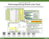 Rechnungsvorlage für Etsy, Amazon. Perfekt für Freiberufler, Selfpublisher & Autoren – Professionelle Excel-Lösung für Ihre Buchhaltung