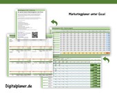 Marketingplaner unter Excel Marketing Marketingplanung Planer