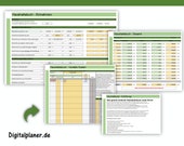 Interaktive Haushaltsbuch Excel-Vorlage – Einnahmen-Ausgaben-Tracker, Budgetplaner, Finanzübersicht für private Finanzen