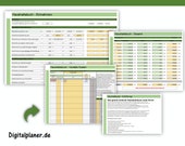 Haushaltsbuch interaktive Excel-Vorlage Kosten-Einnahme-Vergleich