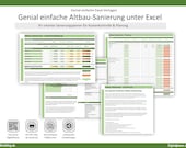 Altbau-Sanierung Excel-Vorlage – Ihr smarter Sanierungsplaner für Kostenkontrolle & Planung