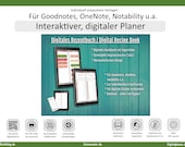 Digitales REZEPT BUCH für Goodnotes, digitales Kochbuch, Goodnotes Rezepte, Digitaler Essensplaner, Kochbuchvorlage, Rezeptvorlage