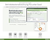 Nebenkostenabrechnung Excel Vorlage für Vermieter | Betriebskosten & Heizkosten für mehrere Wohnungen