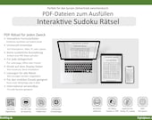 20 interaktive Sudoku-Rätsel als PDF – Direkt am Bildschirm lösen auf Smartphone, Tablet & PC