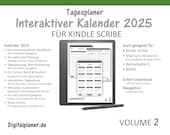 Kalender 2025 für Kindle Scribe | Tagesplaner | Interaktiver Planer | Auch für Remarkable 2 oder iPad | Jahresplaner  |  Calendar