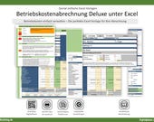 Betriebskostenabrechnung Deluxe  unter Excel – Genial einfache Vorlage für Immobiliebesitzer und Mieter. Immer die Betriebskosten im Griff
