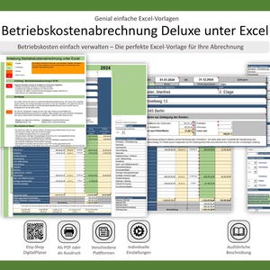 Deluxe Operating Cost Statement in Excel – A brilliantly simple template for property owners and tenants. Always keep operating costs under control.