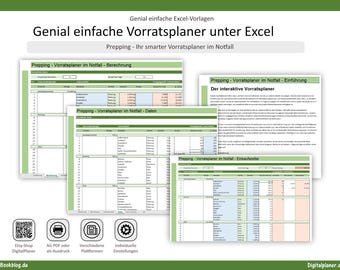 Preparación: planificación de alimentos de emergencia en Excel