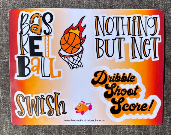 Basketball hydro cheap flask stickers