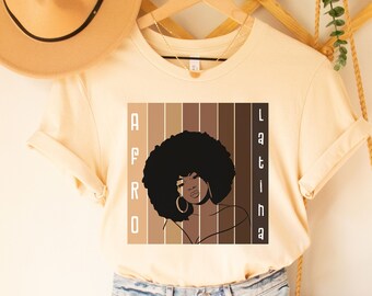 Black Women Afro Latina Black History Month Tshirt Gifts Black Women Afro Latina Black History Month Tshirt Gifts