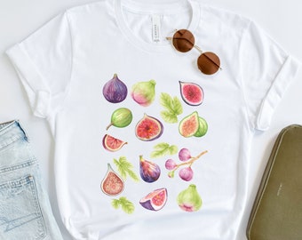 Camisa de higo, Camisa de fruta, Camisetas con gráfico de higo para mujer, Camisa Cottage Core, Camisa estética, Camisa vintage, Camisa de fruta vintage, Camisa de fruta gráfica
