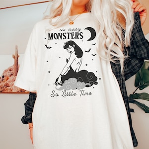 Comfort Colors Funny Halloween Shirt, Retro Halloween Shirt, Vintage Inspired Shirt, Monster Tee, Halloween Pin Up Shirt, Retro Monster Tee