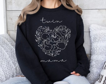 Twin Mama Sweatshirt, Twin Mom Sweatshirt, Twin Mom Shirt, Twin Mom Gift, Mom of Twins, Gift For Twin Mom, Twin Announcement, Twin Mama Gift