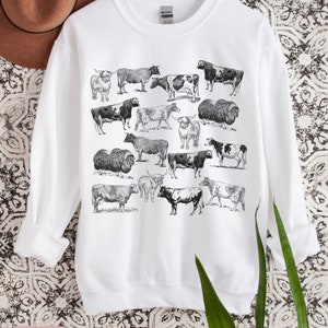 Cow Sweatshirt, Cow Sweater, Cow Mom Shirt, Cow Mama, Cottagecore Sweatshirt, Mothers Day Gift, Cow Lover Gift, Cow Lover, Farmer Shirt