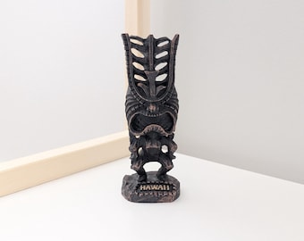 Vintage KC Hawaii "Long Life" Tiki Statue Figurine, God of Longevity, Hawaiian Souvenir