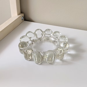 Vintage Clear Bubble Glass Boopie Ashtray by Anchor Hocking | Trinket Dish | Jewelry Dish | Catchall