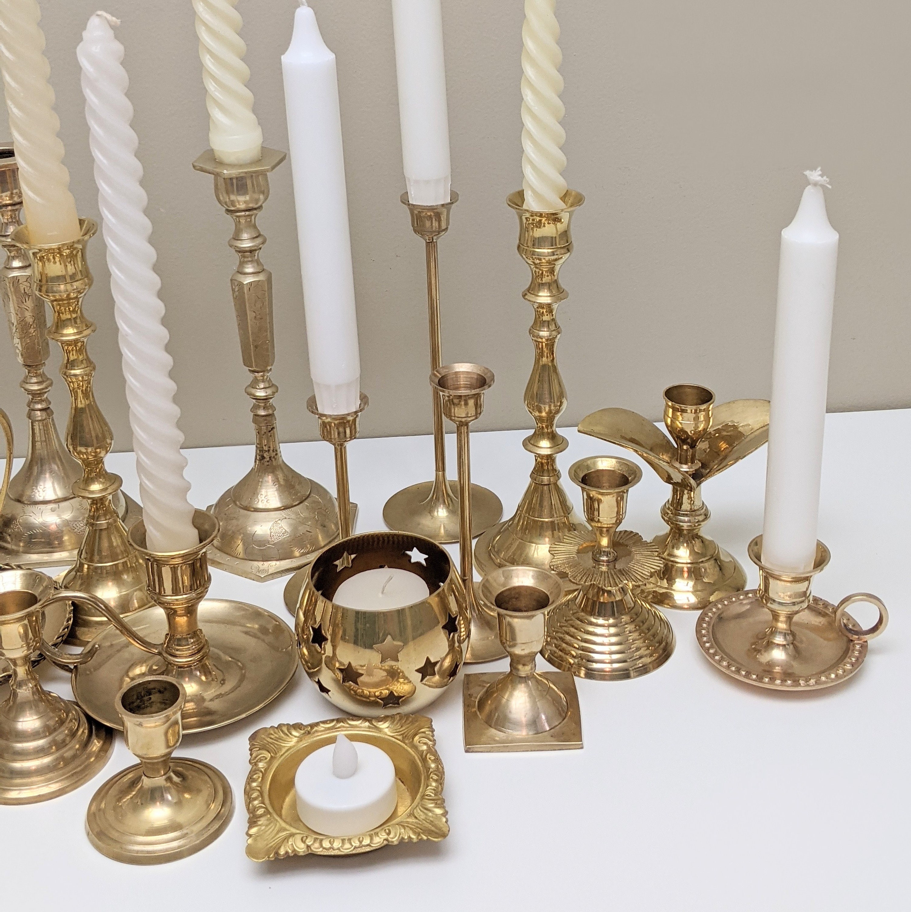 Frosted Glass Candle Holders (PR) (YVO) (308) Frosted Glass Candle Holders (PR) (YVO) (308)