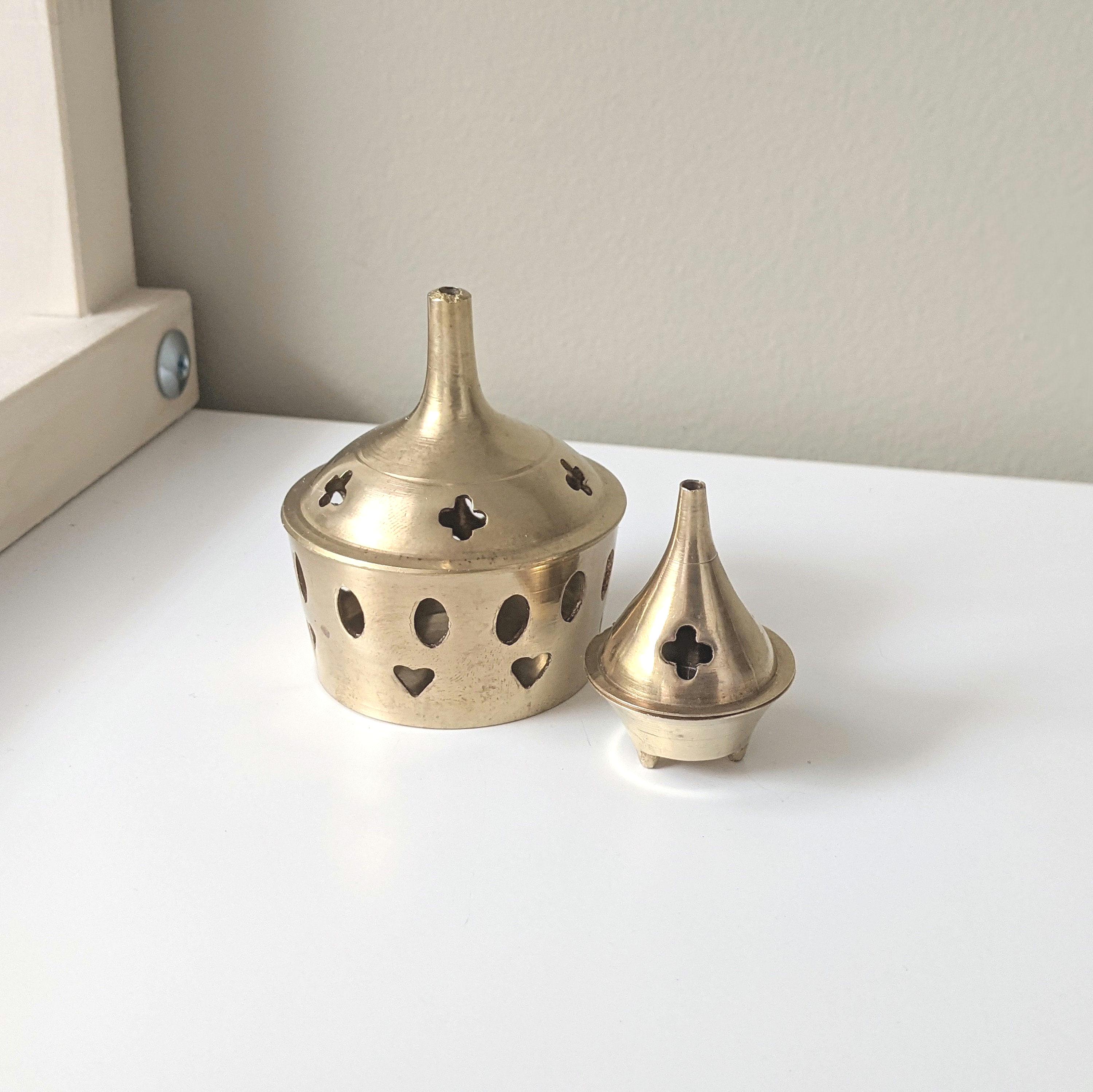 Brûle-encens En Laiton Vintage – Style Ancien – État D'usage