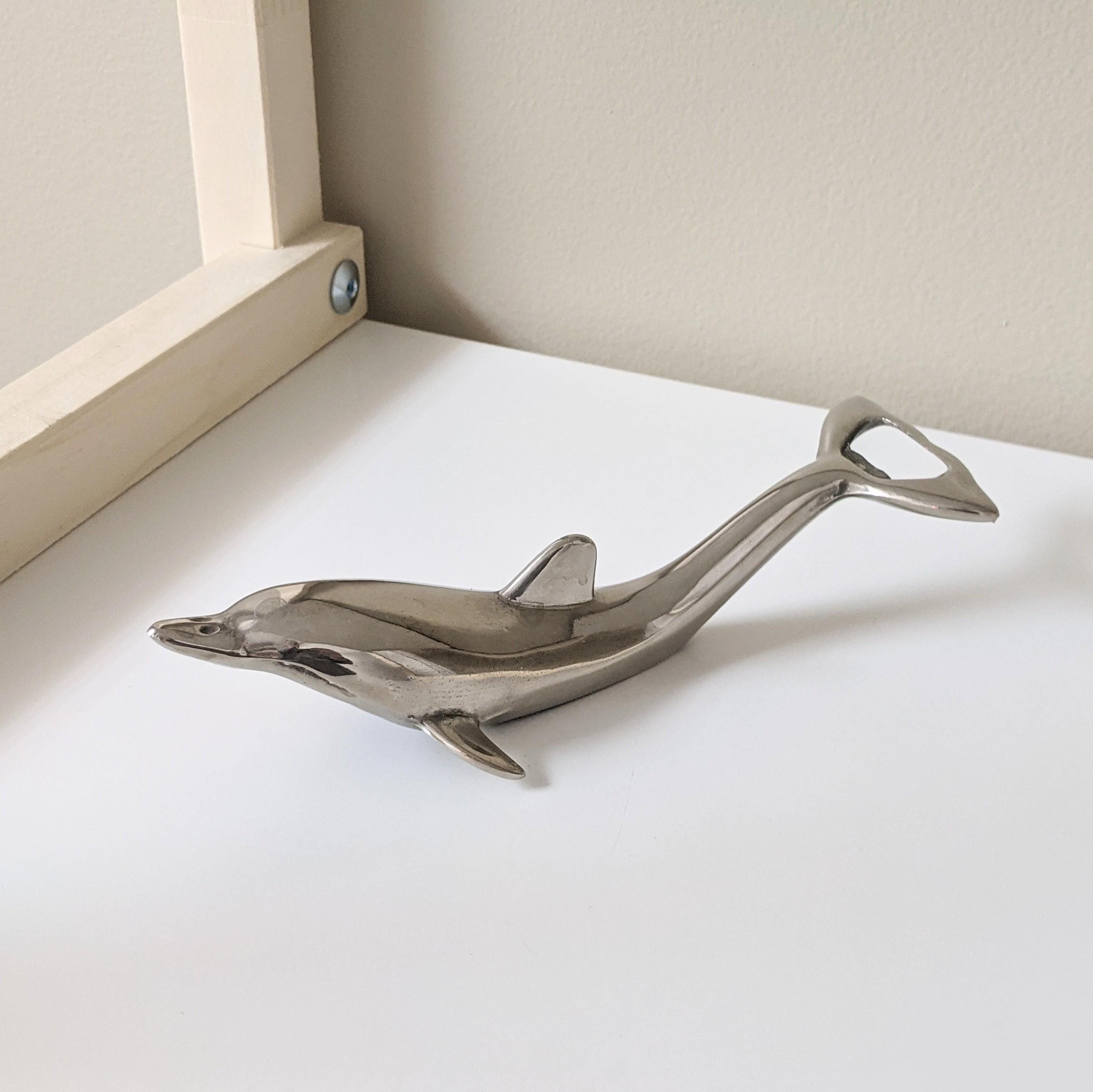 Vintage Silverplated Dolphin Bottle Opener | Vintage Metal