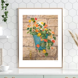 Flowers Fine Art Print by Val Archer - Kitchen art, bedroom prints, flowers wall art, flower print, home decor, gardening art print