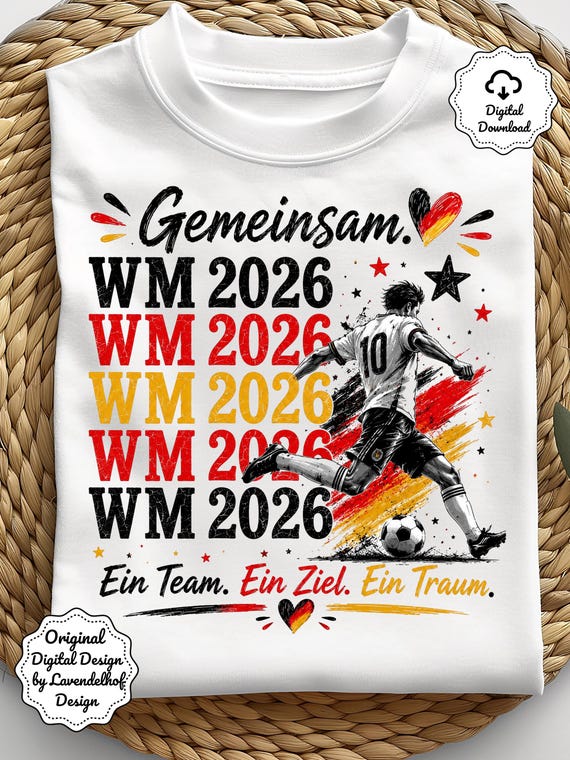 WM 2026 Fussball png Geschenke TShirt Tassen Kissen Tote Bag Design deutscher Spruch Sublimation Sprüche Deutsch DIY TShirt Druck Datei DTF