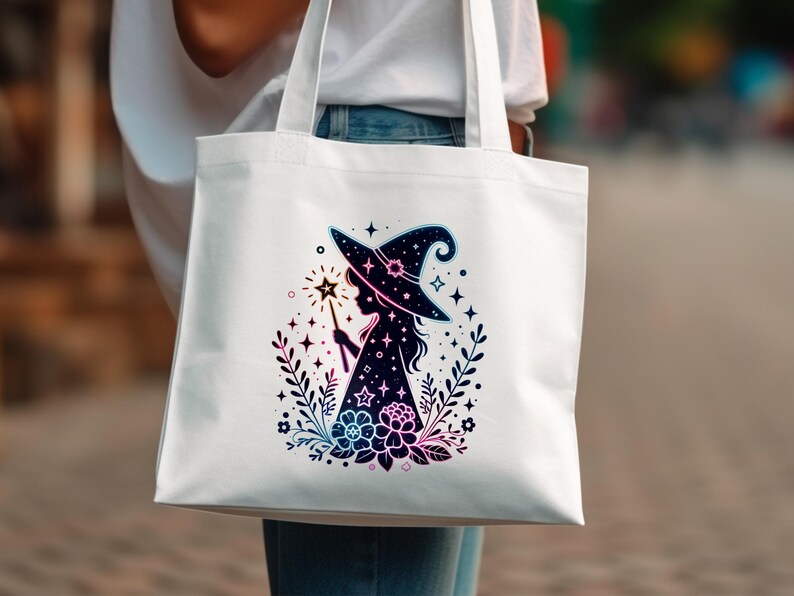 Cute witch t-shirt kids print •png file T-shirt coffee mug • Sublimation Halloween digital art print file download DTF image 5