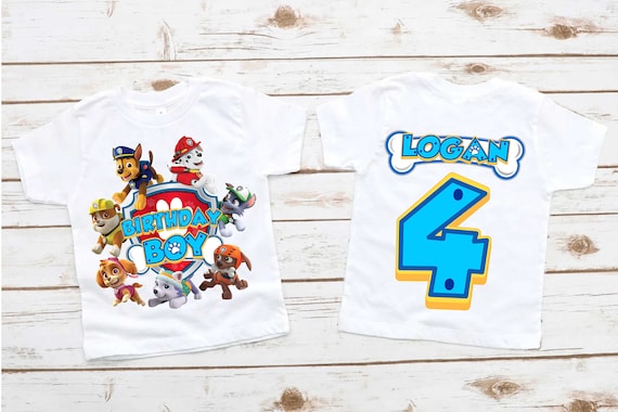 Paw patrol Geburtstagsshirt Paw Patrol Thema Paw Patrol - Etsy Schweiz