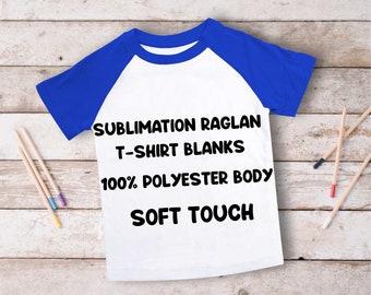polyester raglans for sublimation