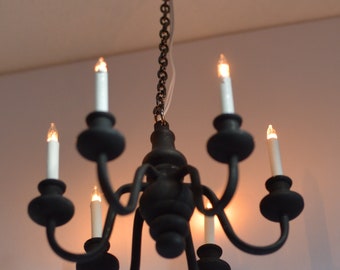 Robert Stubbs 1/12 Scale Chandelier, 6 Candles wired 12 v for dolls house