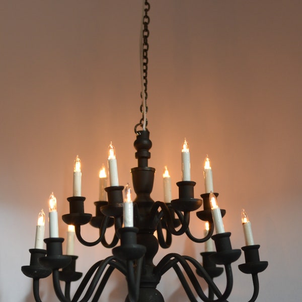 Robert Stubbs 1/12 Scale Chandelier,  14 Candles wired 12 v for dolls house