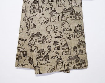Rustic Linen Kitchen Towel: Soft Flax & Cotton Blend