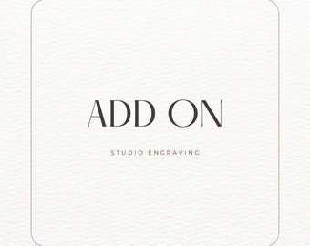 Add On Listing by Studio Engraving
