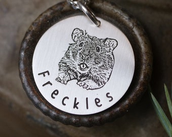 Pet Portrait Jewelry Necklace • Pet photo Jewelry Necklace • Engraved Pet Photo • Memorial Pet Necklace • Pet Loss Jewelry • Pet Loss