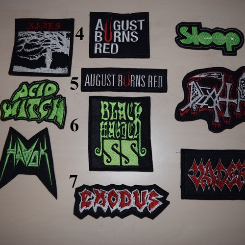 Black/death/doom/thrash/gothic/heavy Metal Patches 17 Etsy
