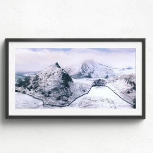 Winter Peak District Photo Print: Chrome & Parkhouse Hill Landscape