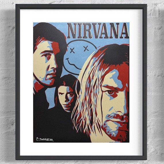 NIRVANA - Pop Art Painting (original) - Etsy