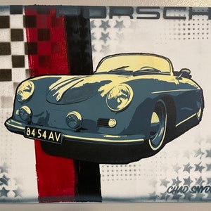 Porsche 356 - Pop Art Painting (Original)