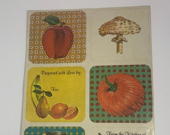 Vintage Canning stickers- 1Sheet,