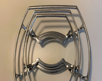 Vintage Corning Ware Atomic Casserole Cradle, Trivet