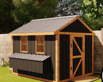Large Walk-in Chicken Coop Build Plan PDF: Modern Backyard Farming