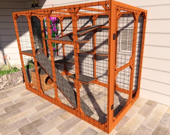 Catio Cat House Plans - Cat Outside House plans