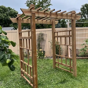 Plans for Garden Arbour Archway for climbing plants, Arbor Trellis Design Plans