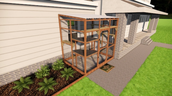 Catio Plans - Cat House Plan 6×8