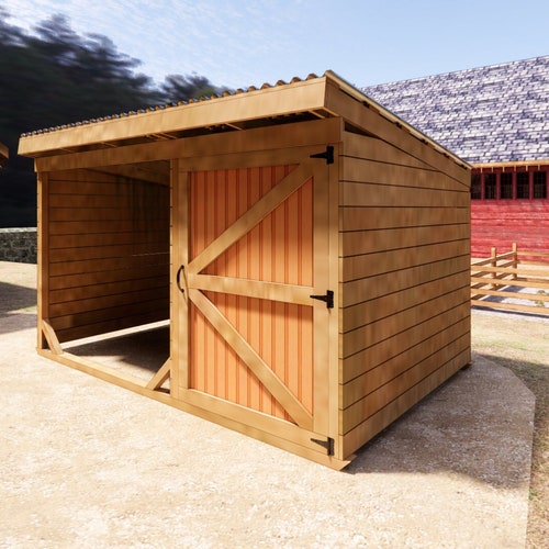 Portable 10x16 Horse Shelter With 6'room,animal Run-in Shelter - Etsy
