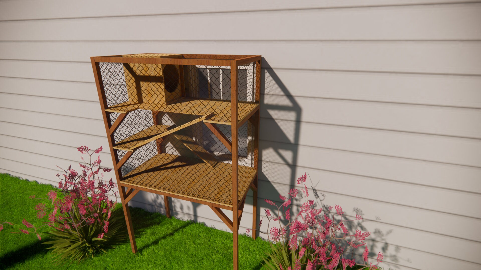 Window Catio Cat House Plans Window Box Catio Plans Etsy