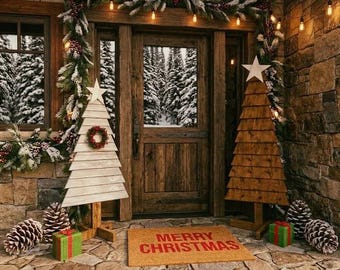 Rustic Pallet Wood Christmas Tree Plans: Outdoor Farmhouse Decor (PDF Download)