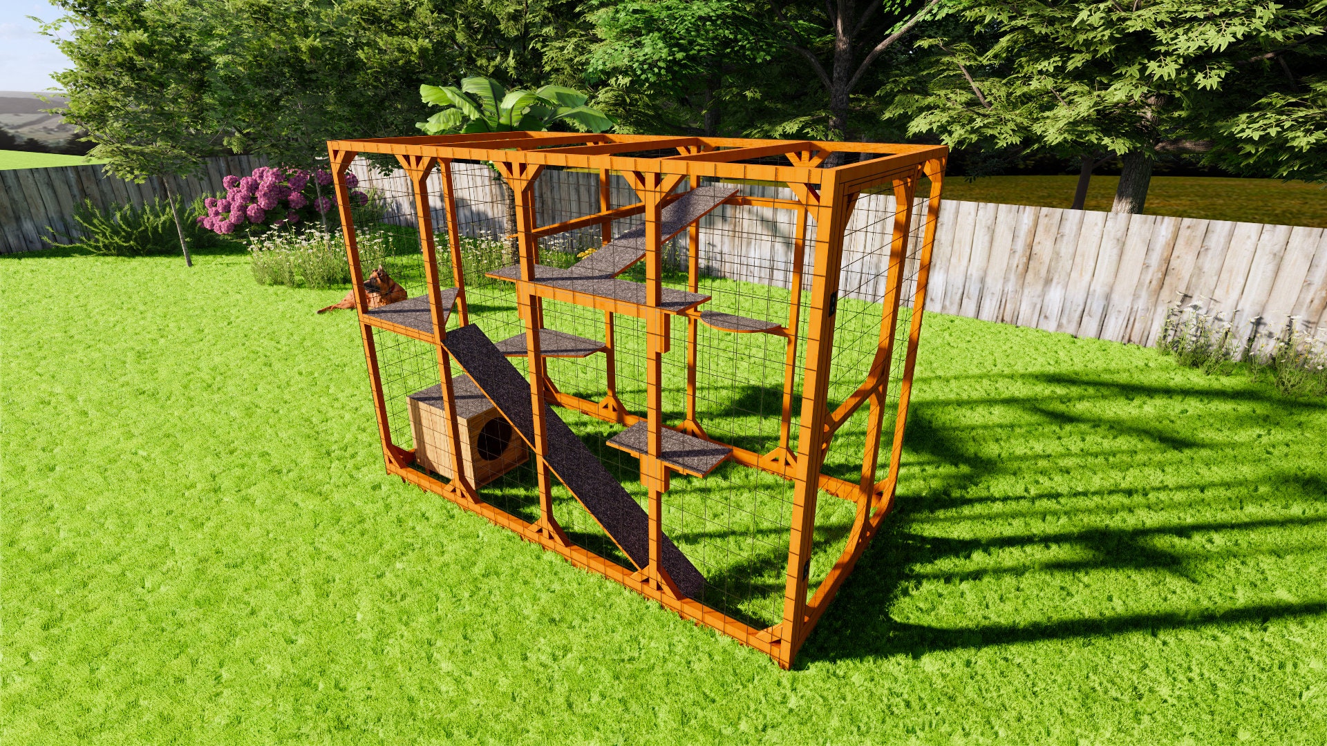 Catio Cat House Plans Cat Outside House Plans Etsy Catio Cat House Plans Cat Outside House Plans Etsy